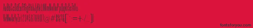 Galina Font – Black Fonts on Red Background