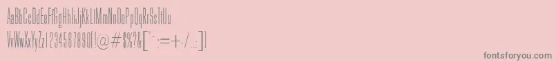 Galina Font – Gray Fonts on Pink Background