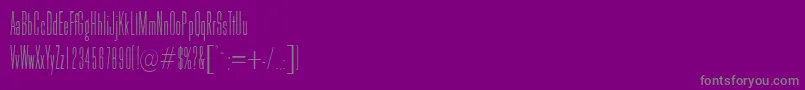Galina Font – Gray Fonts on Purple Background