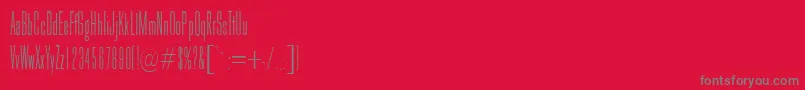 Galina Font – Gray Fonts on Red Background