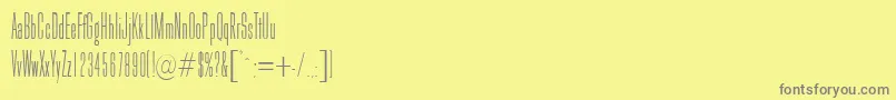 Galina Font – Gray Fonts on Yellow Background