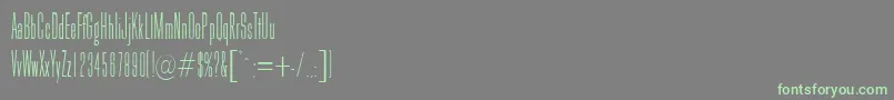 Galina Font – Green Fonts on Gray Background