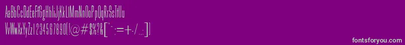 Galina Font – Green Fonts on Purple Background