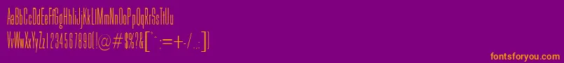 Galina Font – Orange Fonts on Purple Background