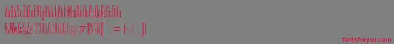 Galina-Schriftart – Rote Schriften auf grauem Hintergrund
