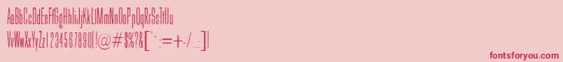 Galina-Schriftart – Rote Schriften auf rosa Hintergrund