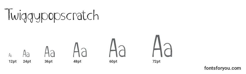 Twiggypopscratch Font Sizes