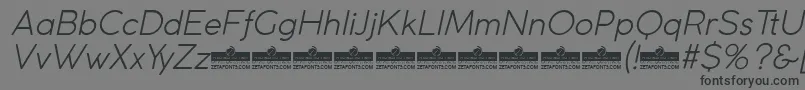 Police CocogothicLightitalicTrial – polices noires sur fond gris