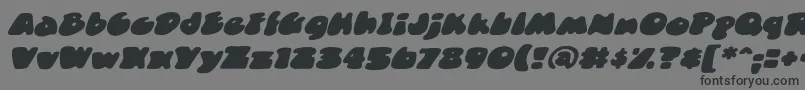 DuncecapBbItalic Font – Black Fonts on Gray Background