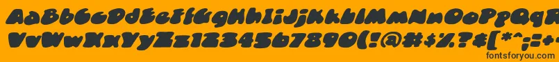 DuncecapBbItalic Font – Black Fonts on Orange Background