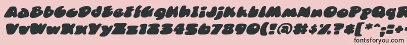 DuncecapBbItalic Font – Black Fonts on Pink Background