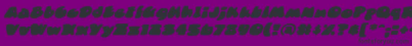 DuncecapBbItalic Font – Black Fonts on Purple Background