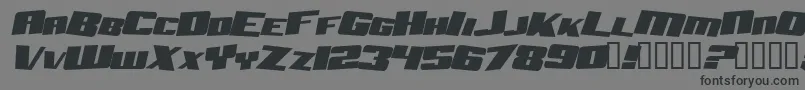 Police AftershockDebrisSolidItalic – polices noires sur fond gris