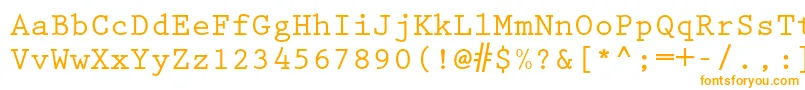 PrestigeelitestdBd Font – Orange Fonts on White Background