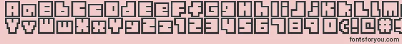TinyBoxbita10 Font – Black Fonts on Pink Background