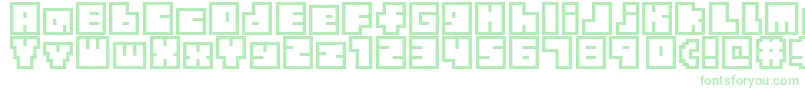 TinyBoxbita10-Schriftart – Grüne Schriften