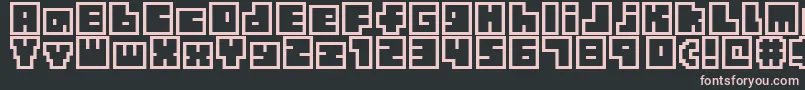 TinyBoxbita10 Font – Pink Fonts on Black Background