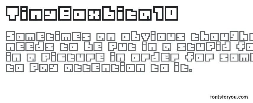 Обзор шрифта TinyBoxbita10