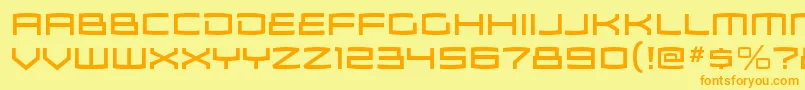 ZosmargRegular Font – Orange Fonts on Yellow Background