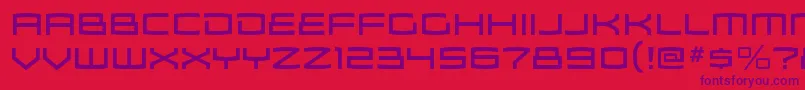 ZosmargRegular Font – Purple Fonts on Red Background