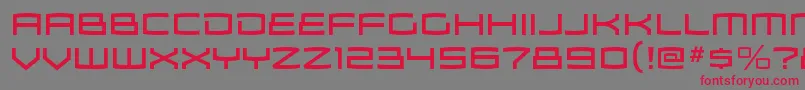 ZosmargRegular Font – Red Fonts on Gray Background