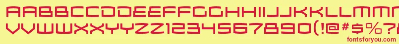 ZosmargRegular Font – Red Fonts on Yellow Background