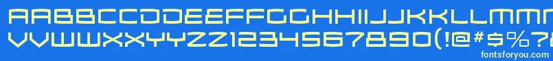 ZosmargRegular Font – Yellow Fonts on Blue Background