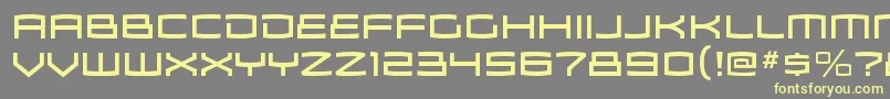 ZosmargRegular-fontti – keltaiset fontit harmaalla taustalla