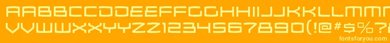 Więcej informacji o czcionce ZosmargRegular Czcionka ZosmargRegular – żółte czcionki na pomarańczowym tle