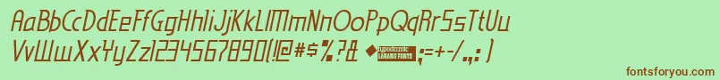 Edenmi Font – Brown Fonts on Green Background