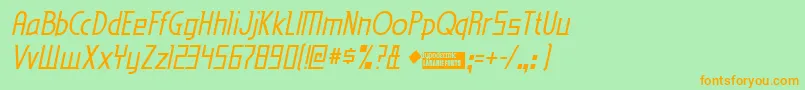 Edenmi Font – Orange Fonts on Green Background