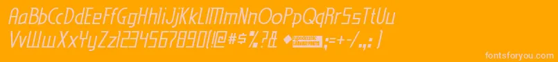 Edenmi Font – Pink Fonts on Orange Background