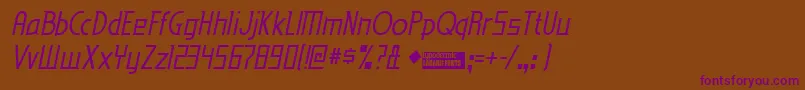 Edenmi Font – Purple Fonts on Brown Background