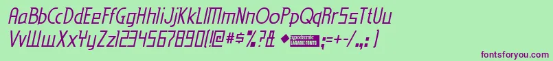 Edenmi Font – Purple Fonts on Green Background