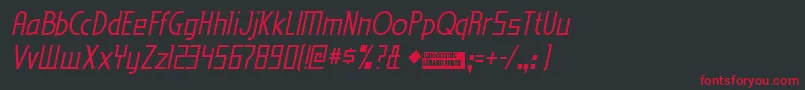 Edenmi Font – Red Fonts on Black Background