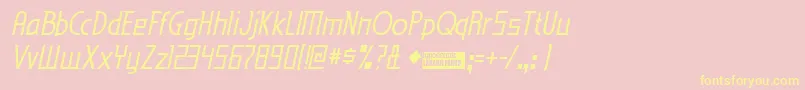 Edenmi Font – Yellow Fonts on Pink Background