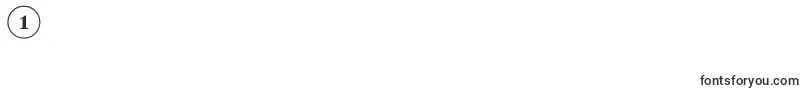 DiscoserifovlRegular-Schriftart – Schriften für die Ziffer 1