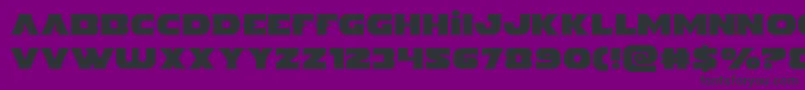 Шрифт Indigodemon – чёрные шрифты на фиолетовом фоне