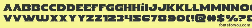 Indigodemon Font – Black Fonts on Yellow Background