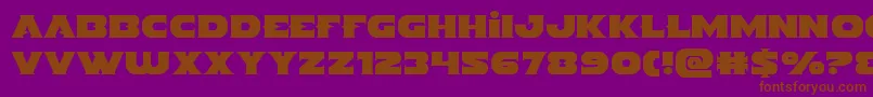 Indigodemon Font – Brown Fonts on Purple Background