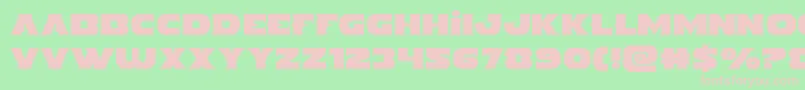 Indigodemon Font – Pink Fonts on Green Background