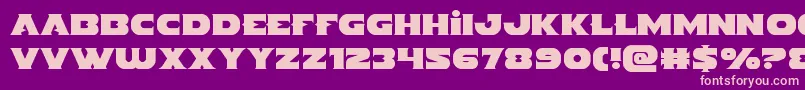 Indigodemon Font – Pink Fonts on Purple Background