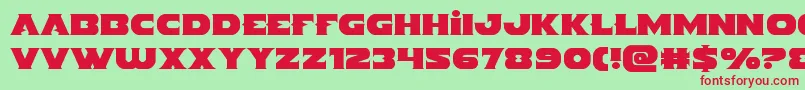 Indigodemon Font – Red Fonts on Green Background