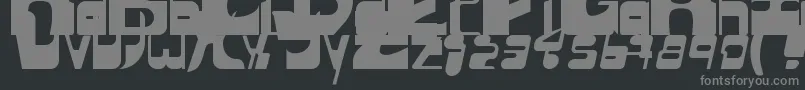 Czcionka Sequentialsans – szare czcionki na czarnym tle