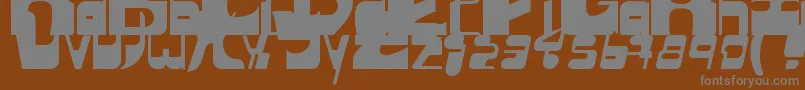 Шрифт Sequentialsans – серые шрифты на коричневом фоне
