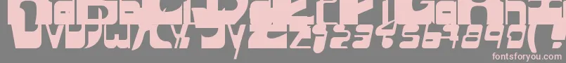 フォントSequentialsans – 灰色の背景にピンクのフォント
