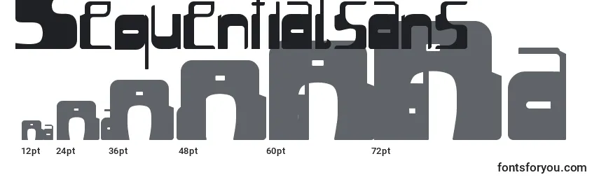 Sequentialsans Font Sizes