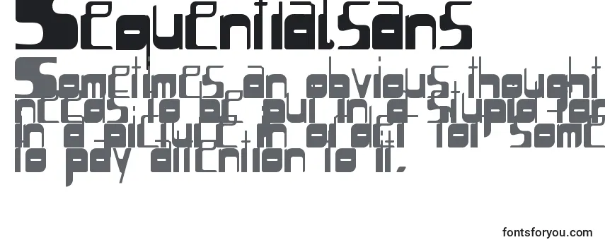 Шрифт Sequentialsans