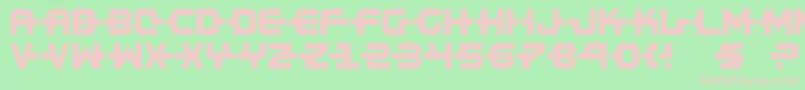 Kinex2 Font – Pink Fonts on Green Background