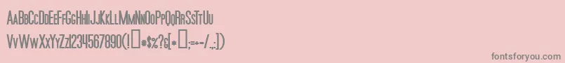 MoviePosterBold Font – Gray Fonts on Pink Background